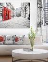 Phone Booths on Street - Cityscape Canvas print