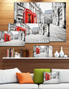 Phone Booths on Street - Cityscape Canvas print