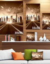 Modern City and Road - Cityscape Canvas print