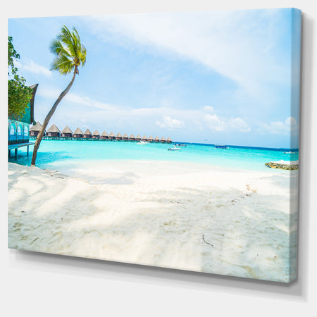 Tropical Maldives Island - Seashore Canvas Wall Artwork