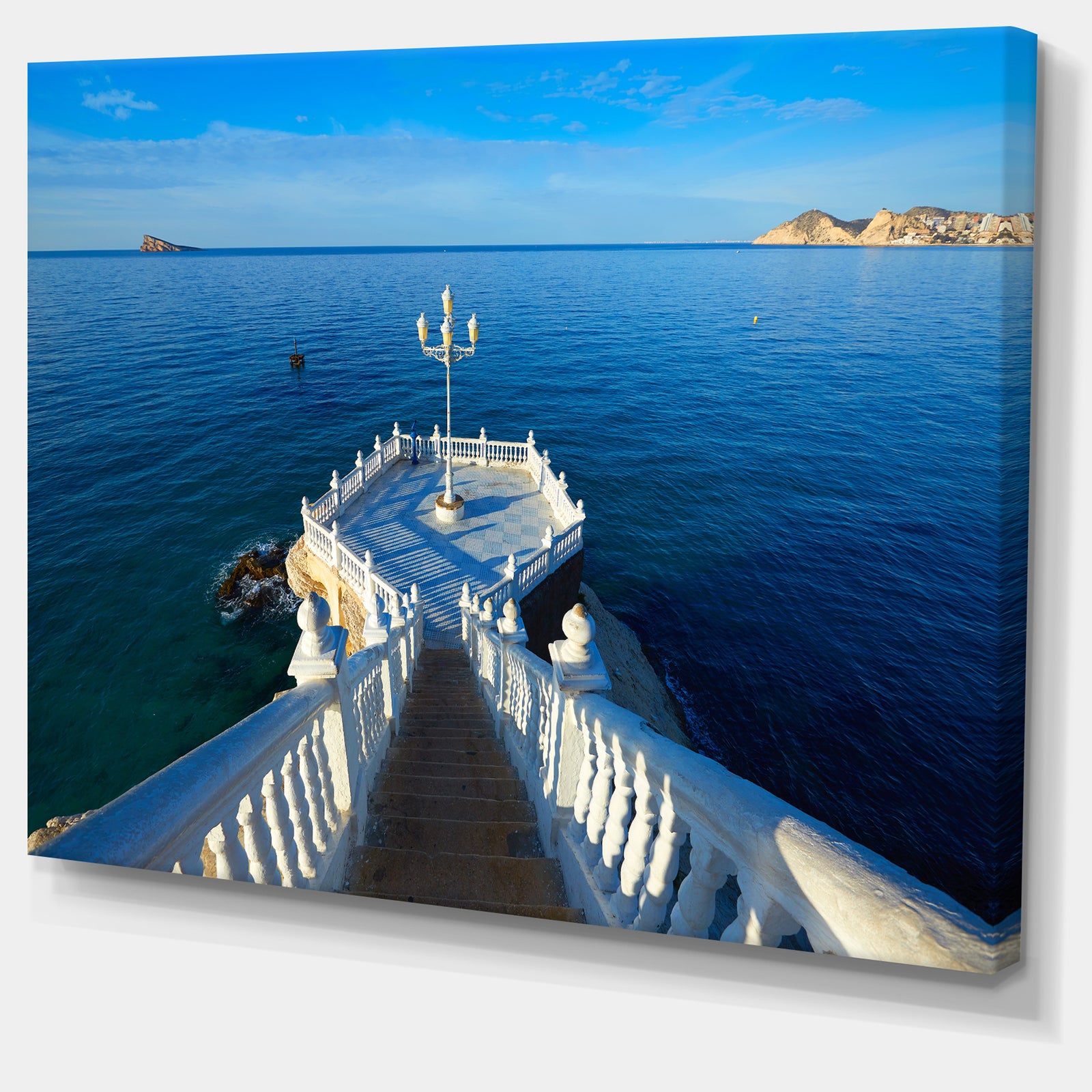 Benidorm Mirador Del Castillo Lookout Point - Seashore Canvas Wall Artwork
