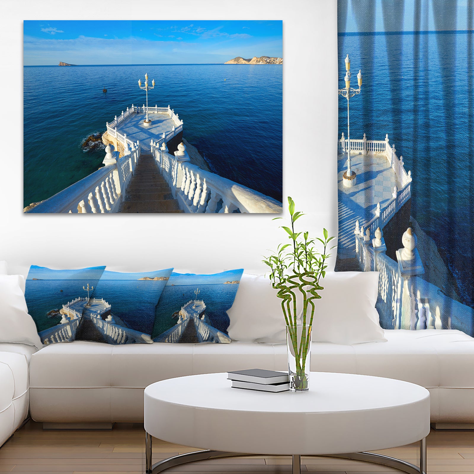 Benidorm Mirador Del Castillo Lookout Point - Seashore Canvas Wall Artwork