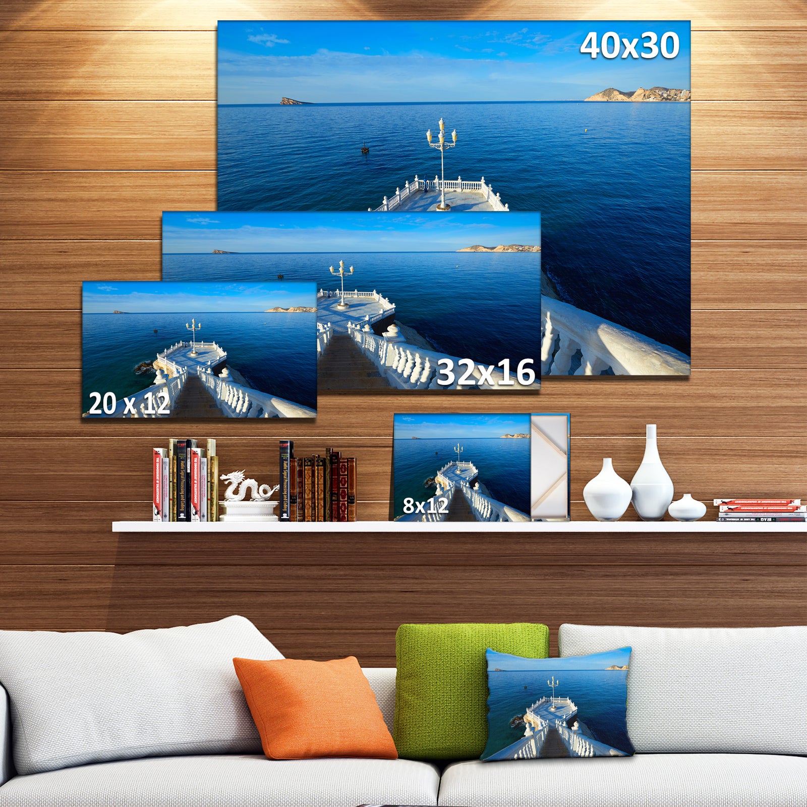 Benidorm Mirador Del Castillo Lookout Point - Seashore Canvas Wall Artwork