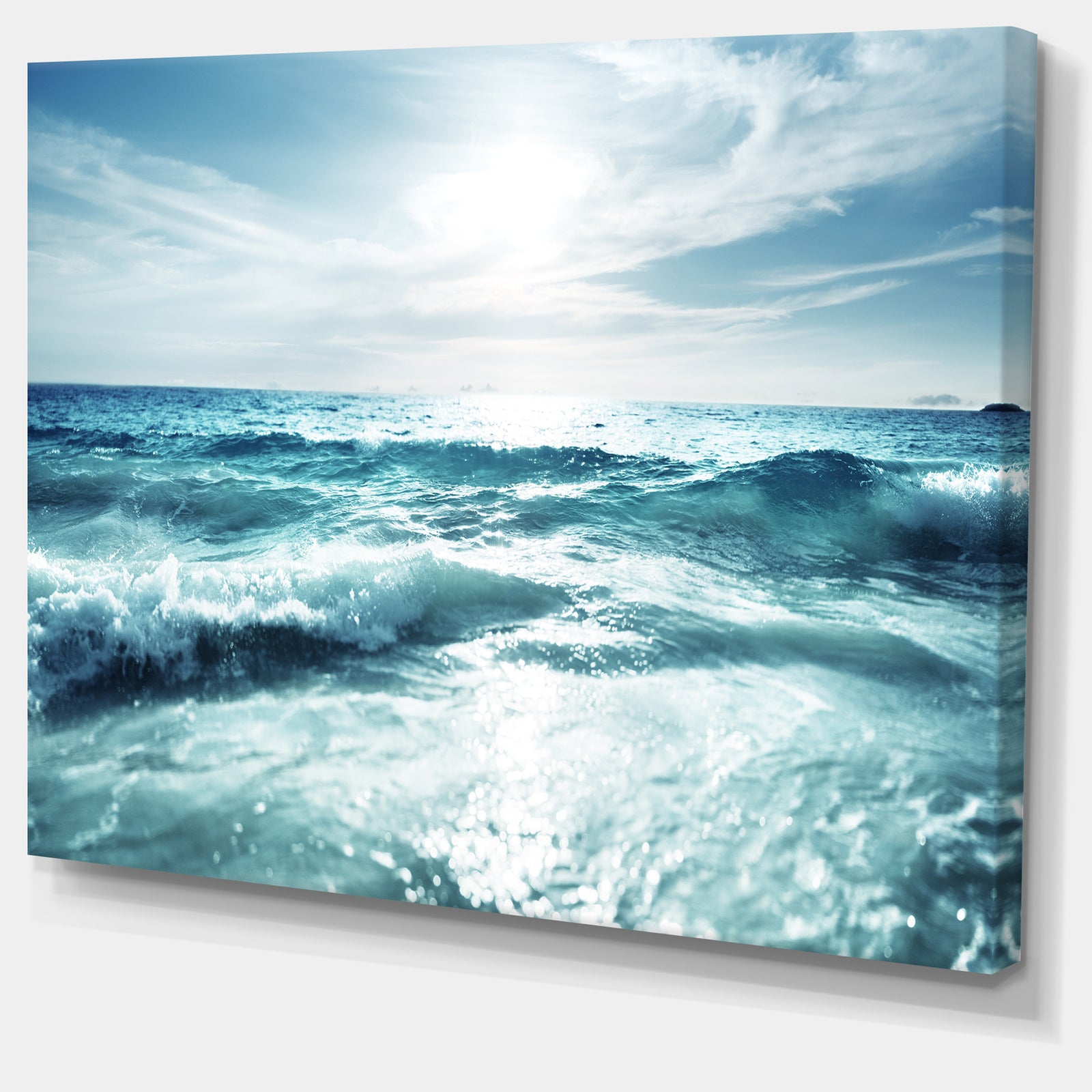 Seychelles Beach at Sunset - Seashore Canvas Wall Artwork