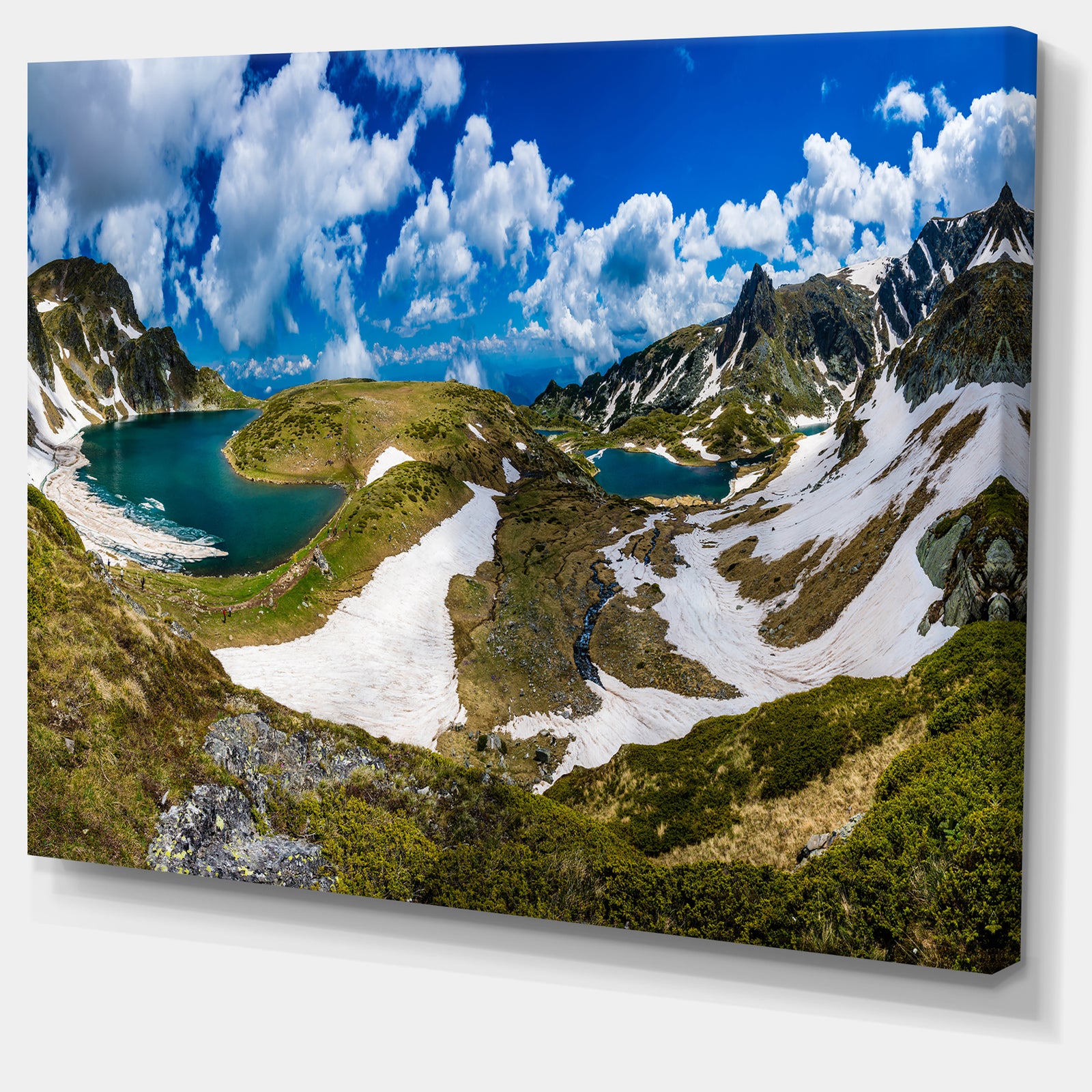 Seven Rila Lakes in Bulgaria - Landscape Art Print Canvas