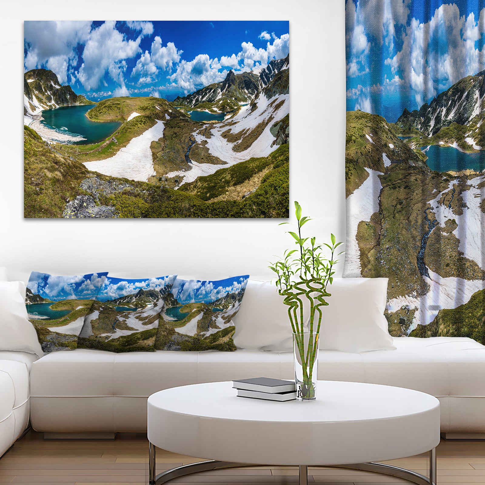 Seven Rila Lakes in Bulgaria - Landscape Art Print Canvas