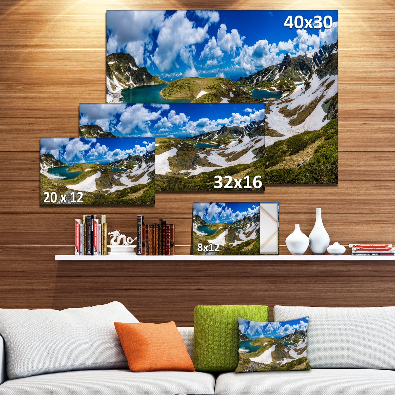 Seven Rila Lakes in Bulgaria - Landscape Art Print Canvas