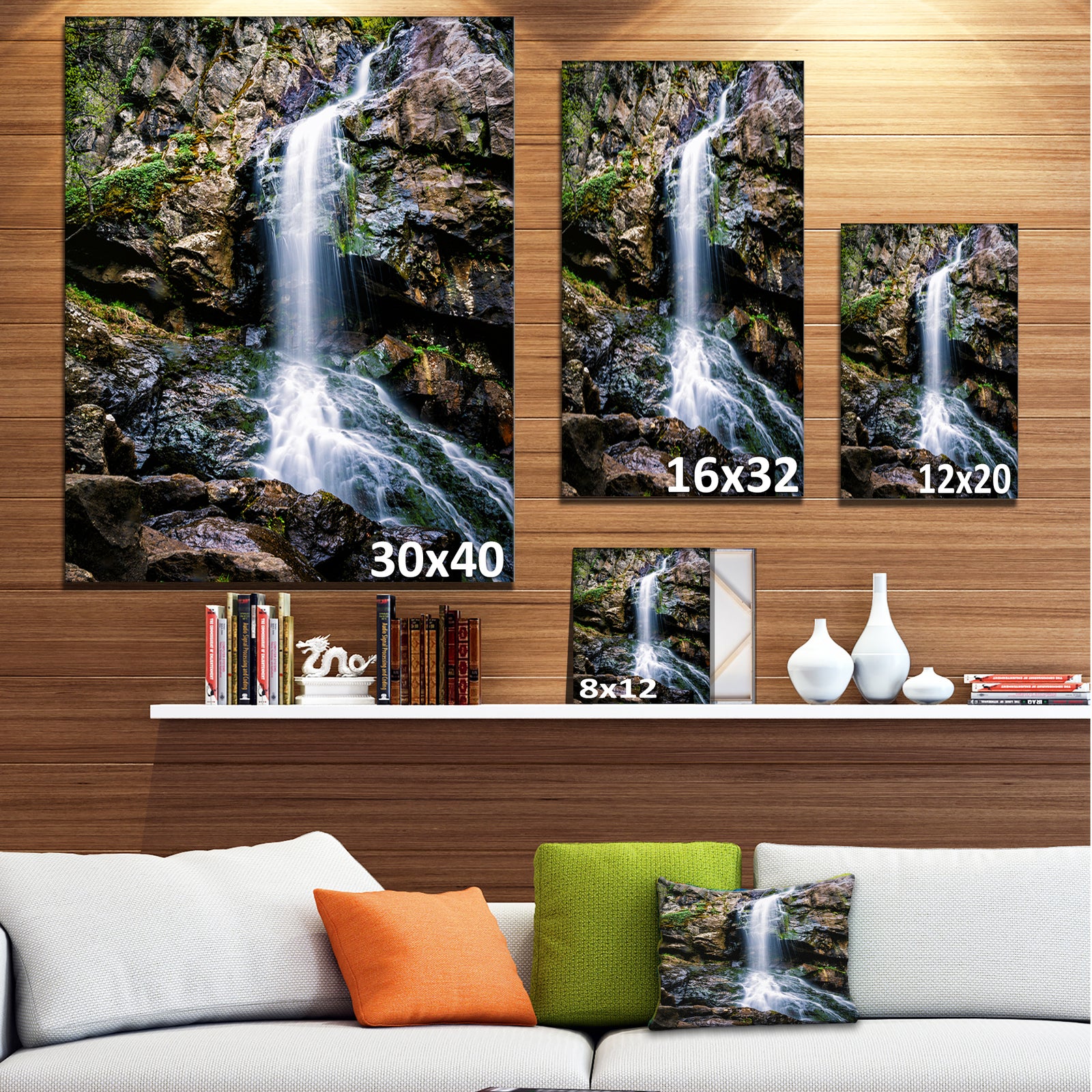 Waterfall in Sofia Bulgaria - Landscape Art Print Canvas