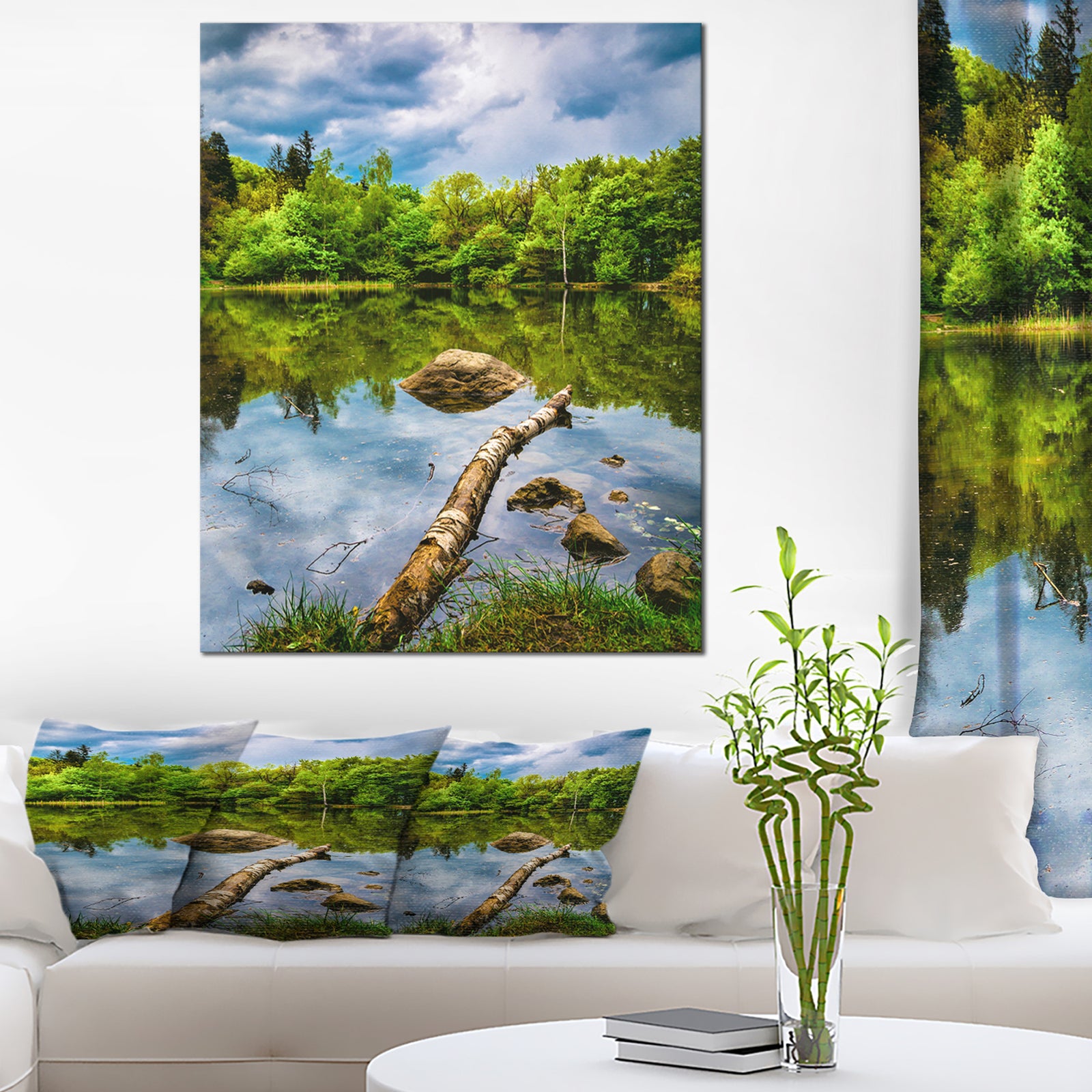 Boyana Lake in Sofia Bulgaria - Landscape Art Print Canvas