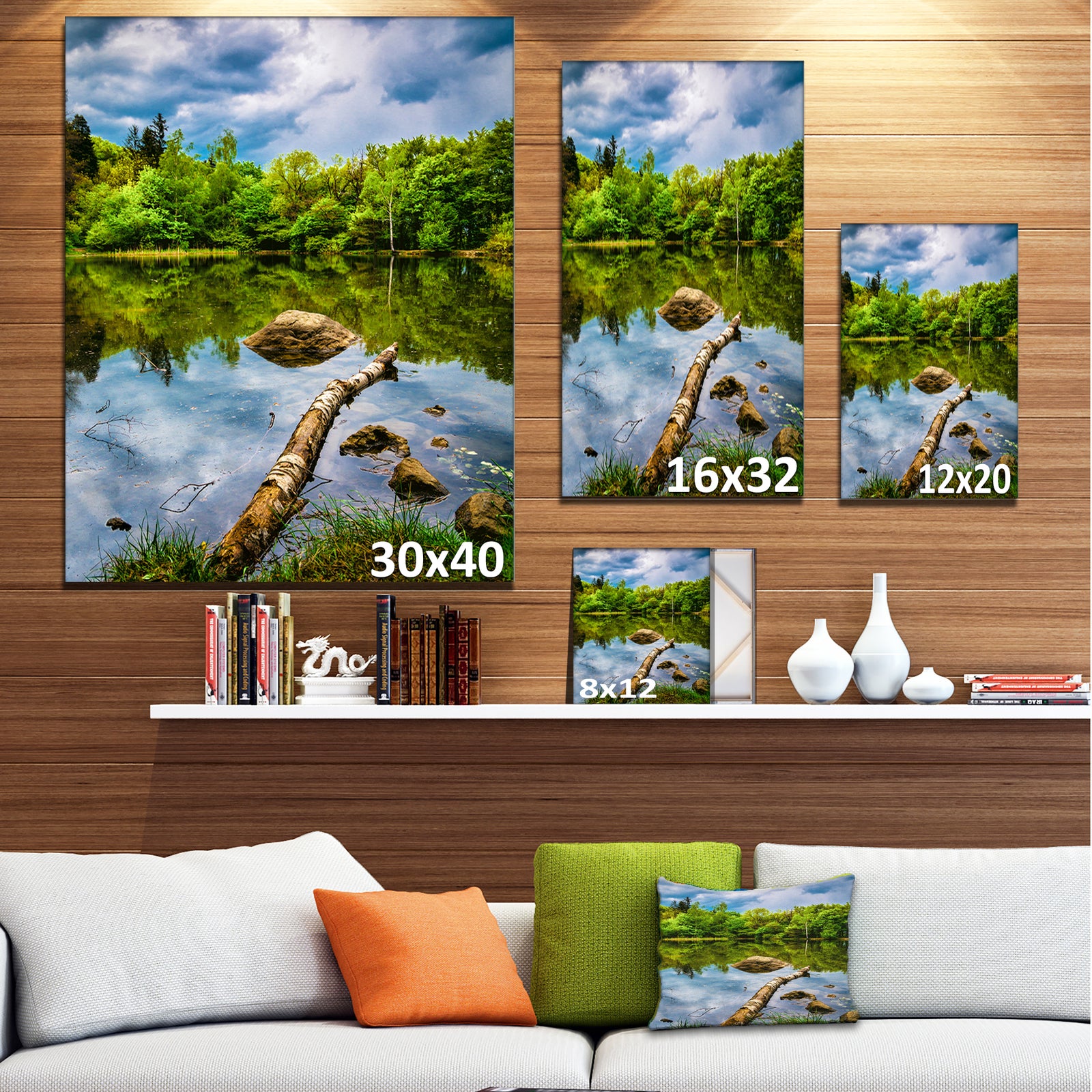 Boyana Lake in Sofia Bulgaria - Landscape Art Print Canvas