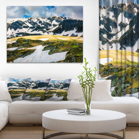 Rila lakes and Mountains in Bulgaria - Landscape Art Print Canvas