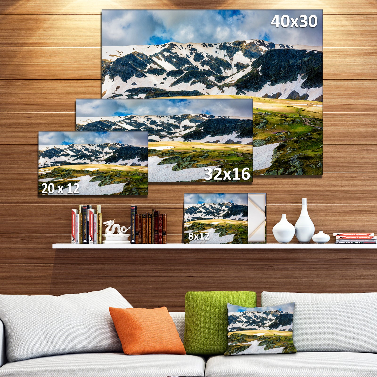 Rila lakes and Mountains in Bulgaria - Landscape Art Print Canvas