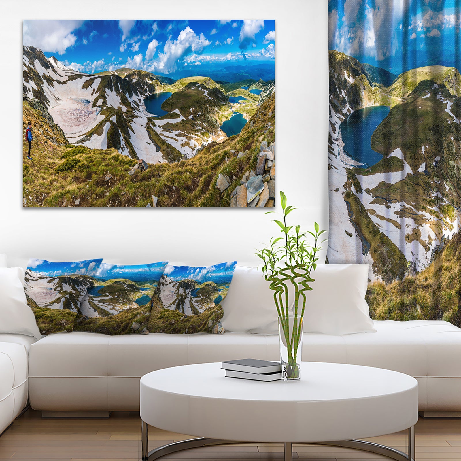 Clouds Over Seven Rila Lakes - Landscape Art Print Canvas