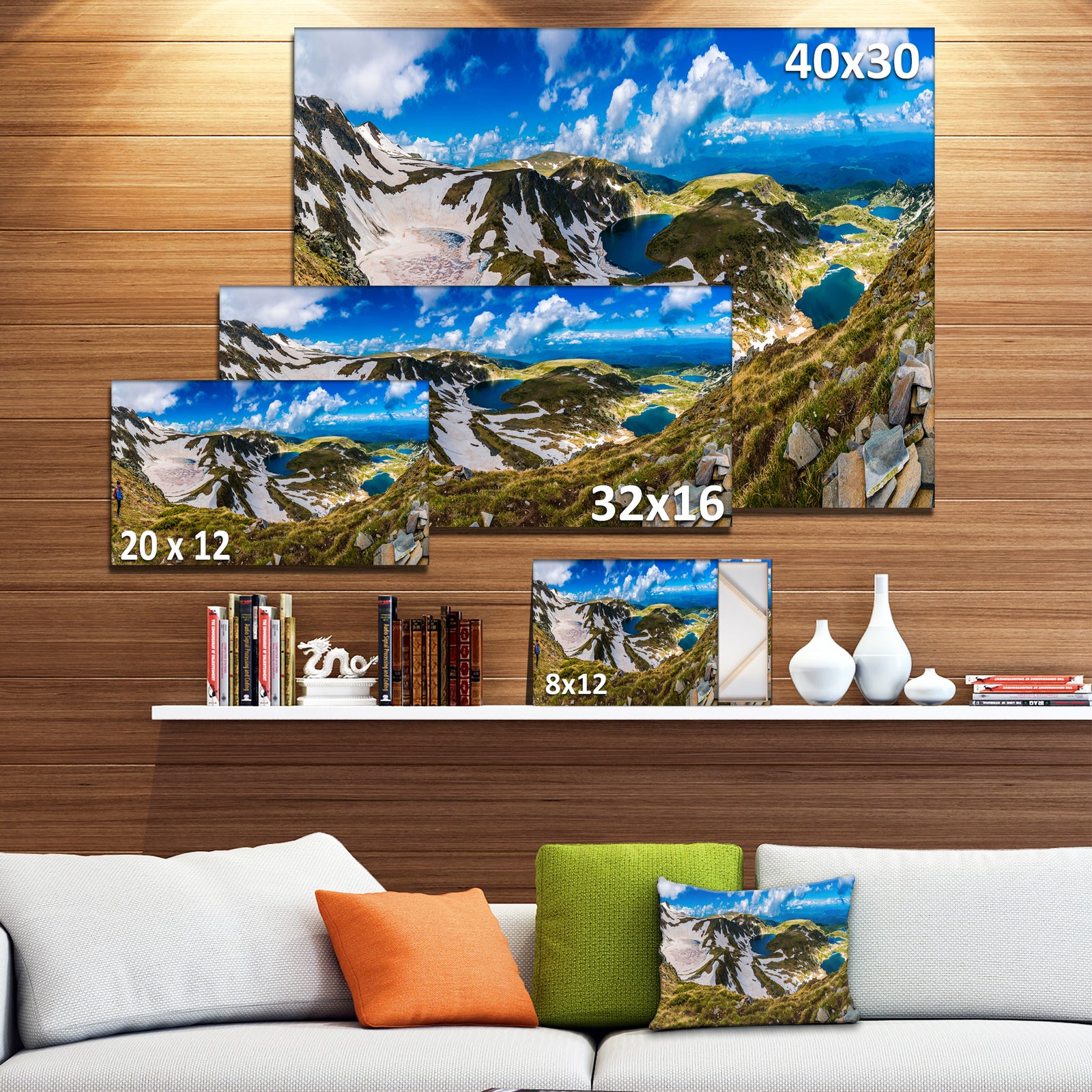 Clouds Over Seven Rila Lakes - Landscape Art Print Canvas