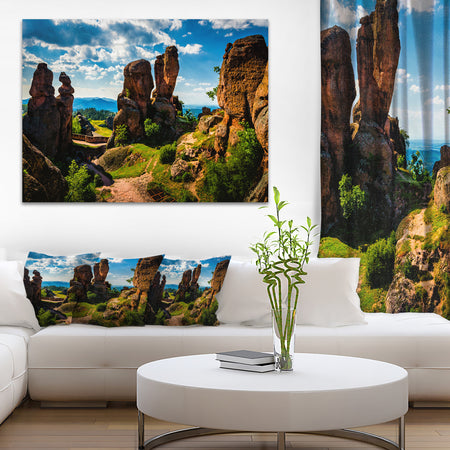 Belogradchik City Fortress and Cliffs - Landscape Art Print Canvas