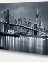 Panorama New York City at Night - Cityscape Canvas print