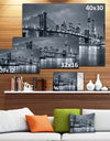 Panorama New York City at Night - Cityscape Canvas print