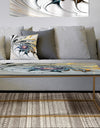 White Stained Glass Art - Metal Modern Coffee Table