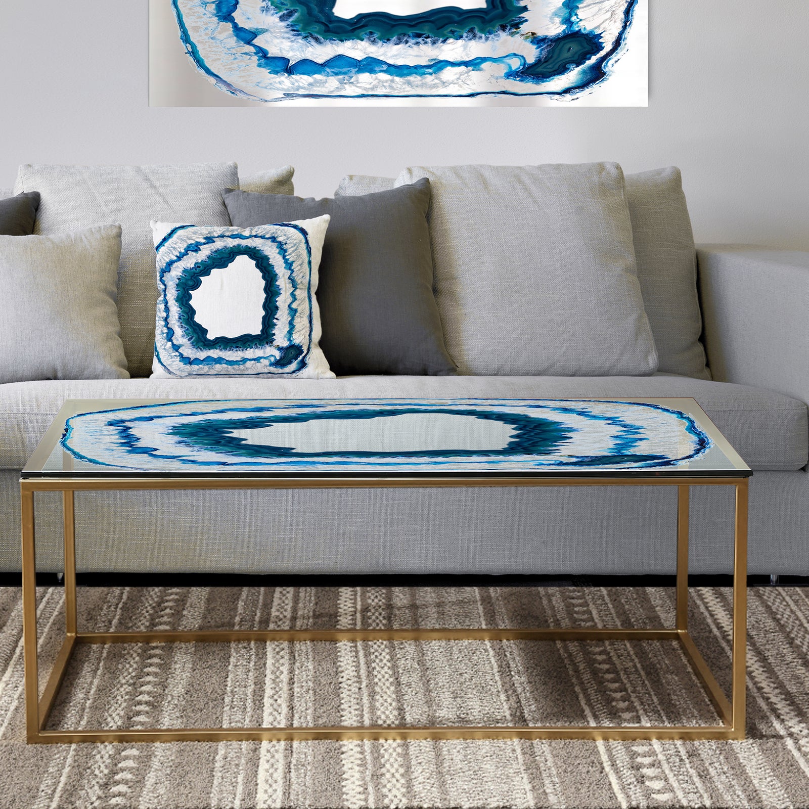 Geode 1 - Metal Modern Coffee Table