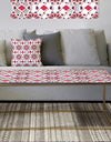 Pink Geometric Flower - Metal Modern Coffee Table