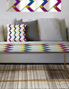 Purple Diamonds - Metal Modern Coffee Table