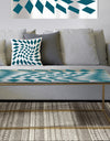 Triangular Diamond Whirl 1 - Metal Modern Coffee Table