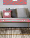 Pink and Blue Lines - Metal Modern Coffee Table