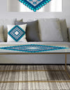 Triangular Crenelated - Metal Modern Coffee Table