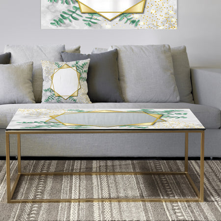 Glamorous Eucalyptus Tree - Metal Glam Coffee Table