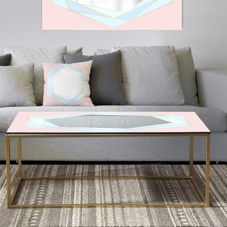 Pastel Dreams 8 - Metal Modern Coffee Table