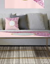 Marbled Pink Marble 1 - Metal Modern Coffee Table
