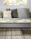 Marble Luxury Geometric Pattern - Metal Modern Coffee Table