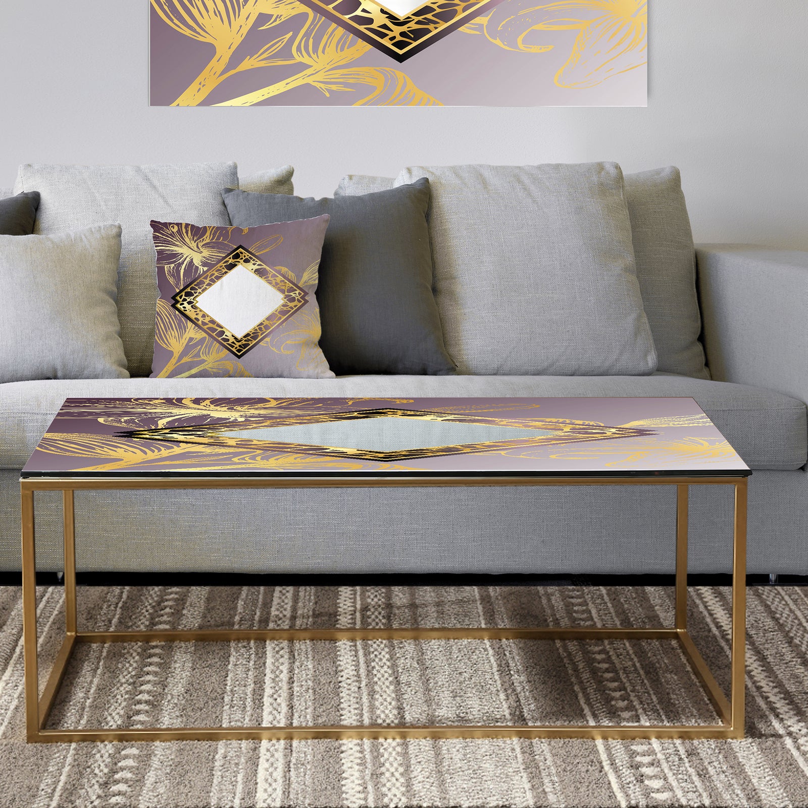 Marbled Marvelous 2 - Metal Glam Coffee Table
