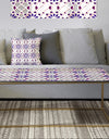 Purple Tiles - Metal Modern Coffee Table