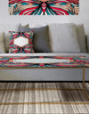 Blue Pink and White - Metal Modern Coffee Table
