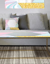 Marbled Pink Marble 2 - Metal Modern Coffee Table