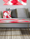 Triangular Red 1 - Metal Modern Coffee Table