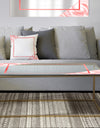 Marble Pink - Metal Modern Coffee Table