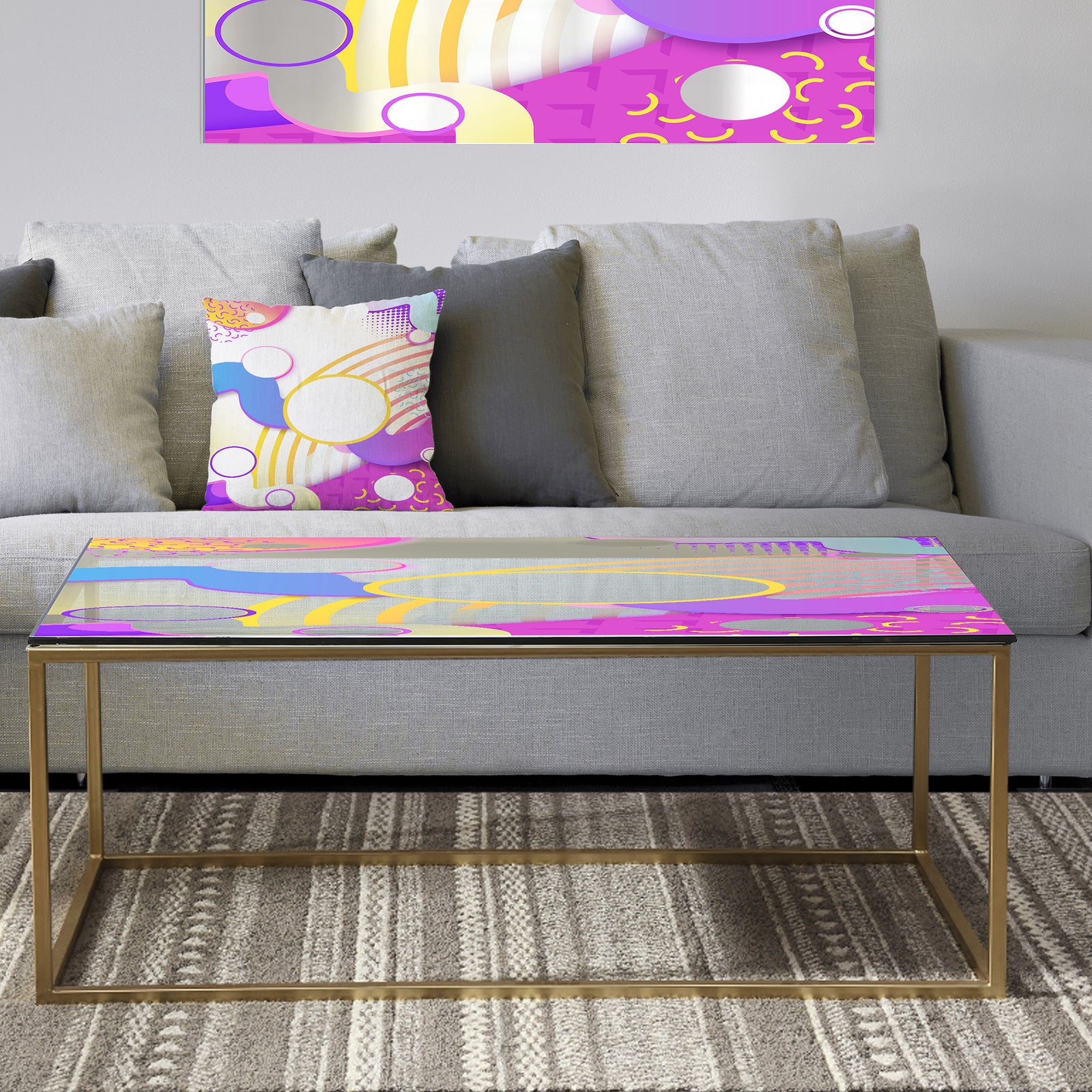 Spacy Dimensions 9 - Metal Modern Coffee Table