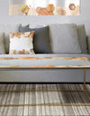 Golden Oriental Print - Metal Glam Coffee Table