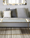 Gold and Grey Marble - Metal Modern Coffee Table