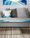 Marbled Blue 3 - Metal Glam Coffee Table