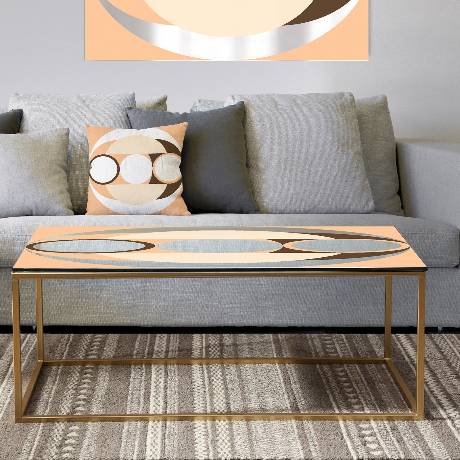 Spacy Dimensions 14 - Metal Mid-Century Modern Coffee Table