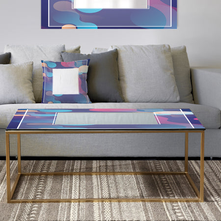 Lava Reunion - Metal Mid-Century Modern Coffee Table