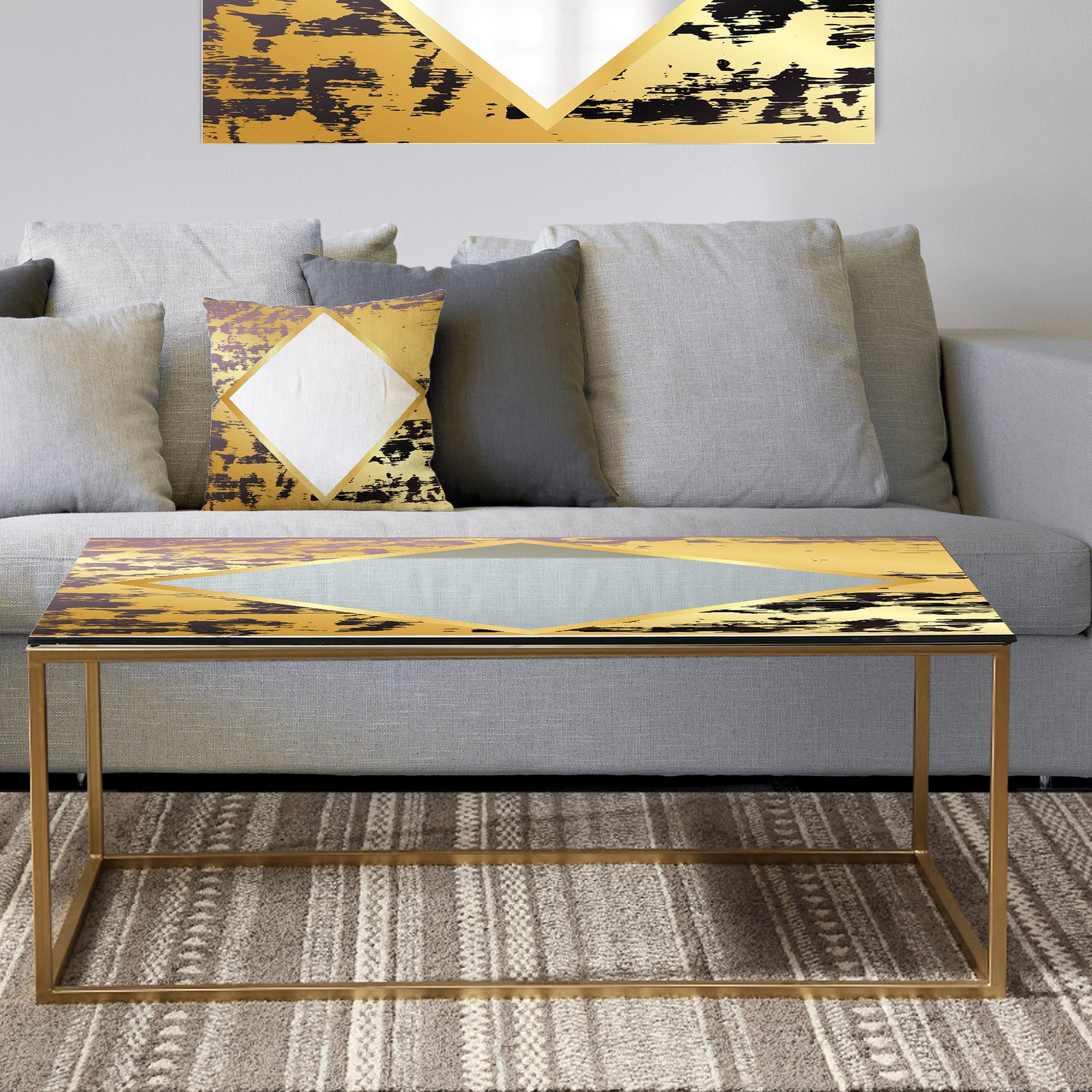 Marbled Marvelous 5 - Metal Glam Coffee Table