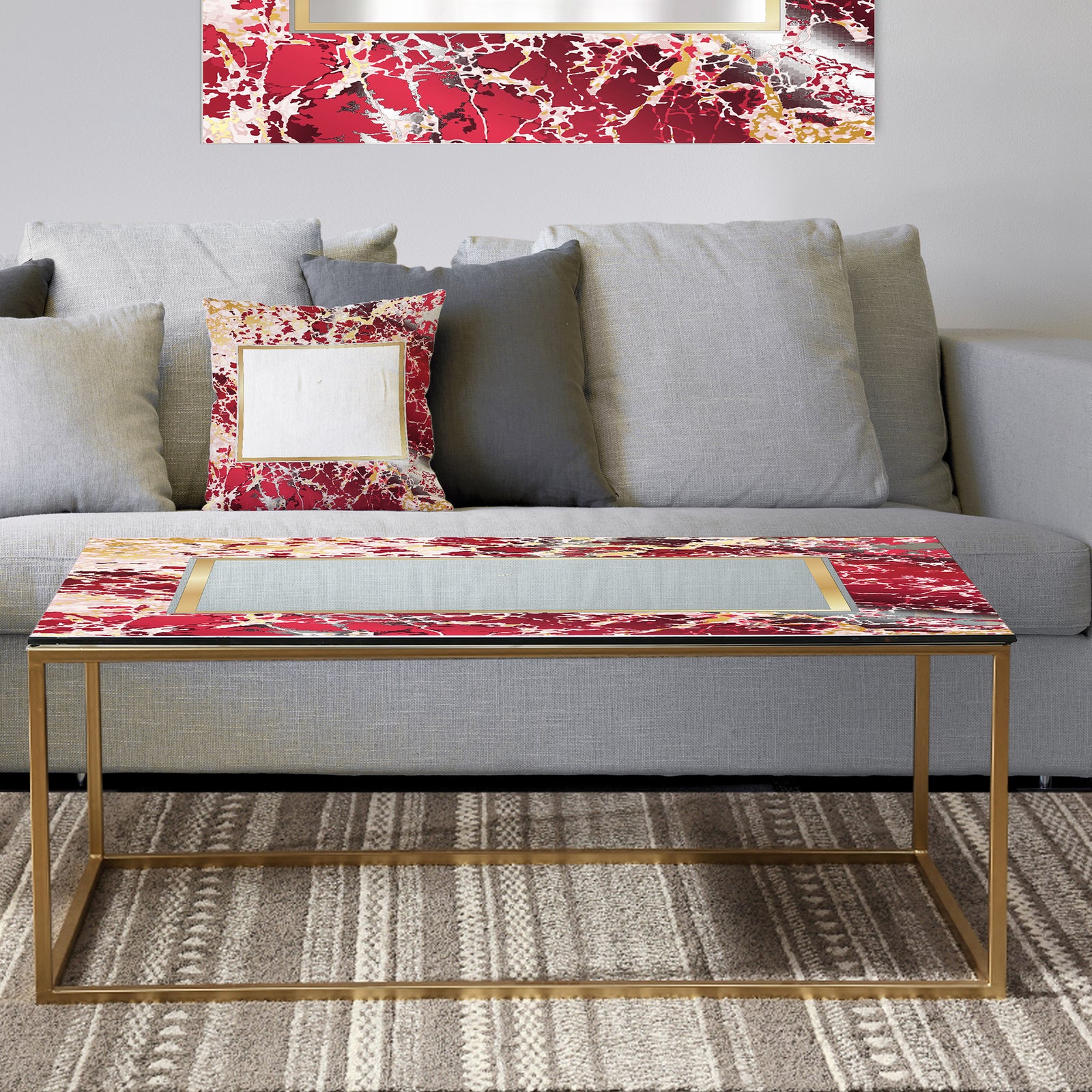 Marbled Marvelous 9 - Metal Glam Coffee Table