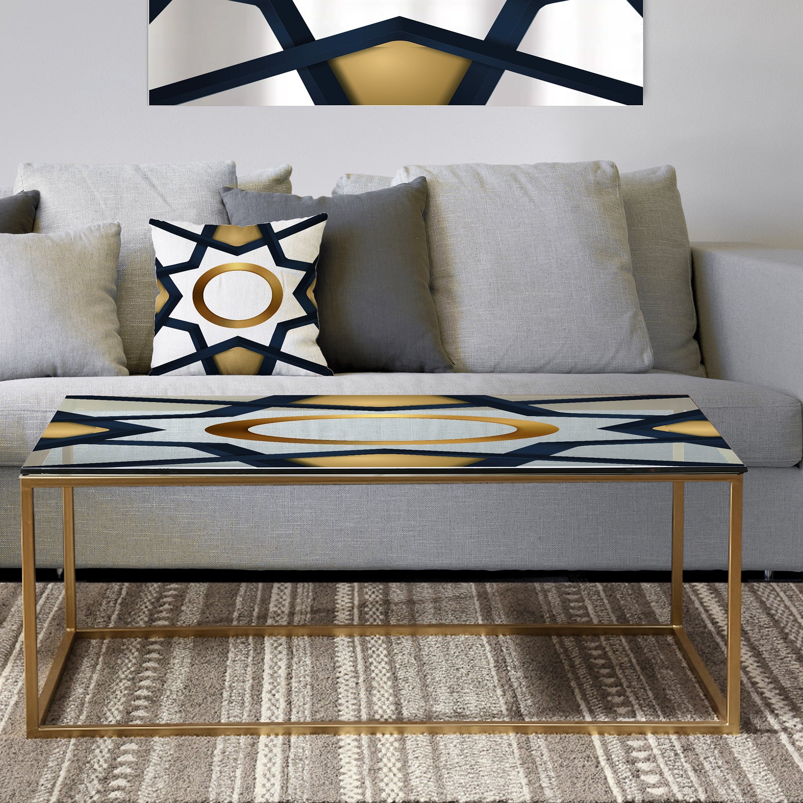 Capital Gold Sleek 18 - Metal Glam Coffee Table