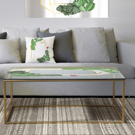 Cactus 3 - Metal Traditional Coffee Table
