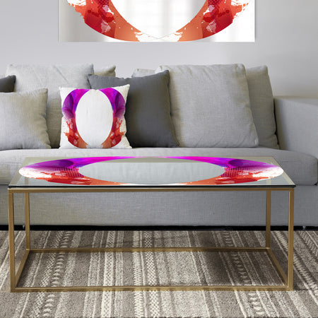 Colorful Element - Metal Traditional Coffee Table