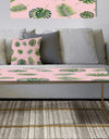 Palm Tropical leaves pattern. - Metal Glam Coffee Table